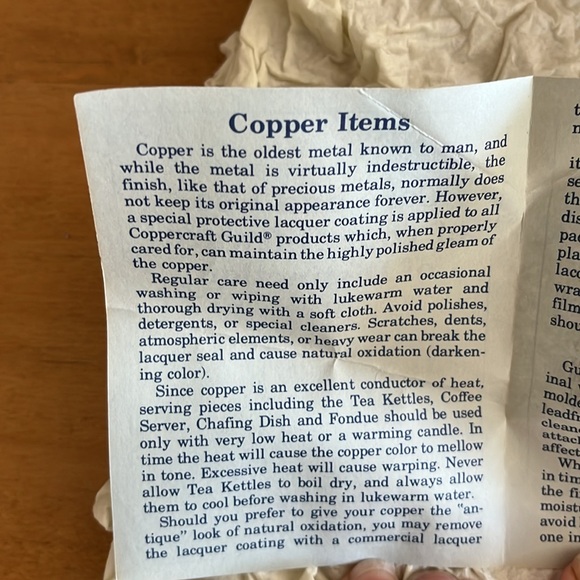 Vintage NWOT Coppercraft Guild Mule - Picture 3 of 4